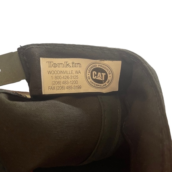 🎄 SALE CAT Caterpillar Racing Hat Adjustable Snapback Red Black Y2K - Picture 5 of 7